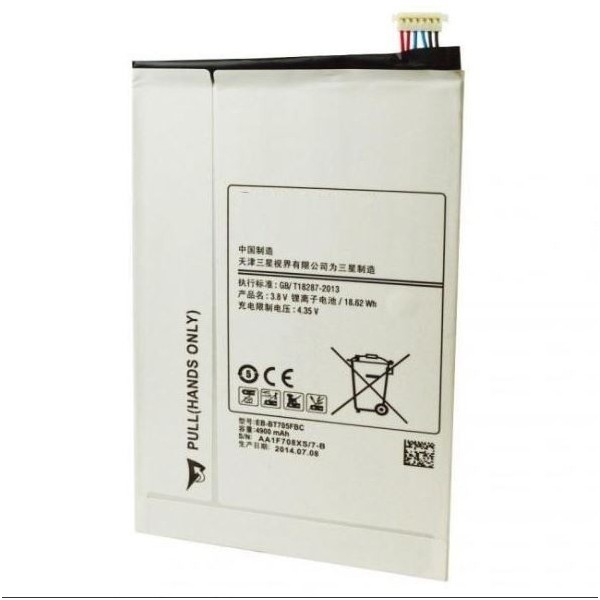 Bateria Samsung T700 Galaxy Tab S 8.4 EB-BT705FBC T705 Galaxy Tab S 8.4 LTE de 4900 mha