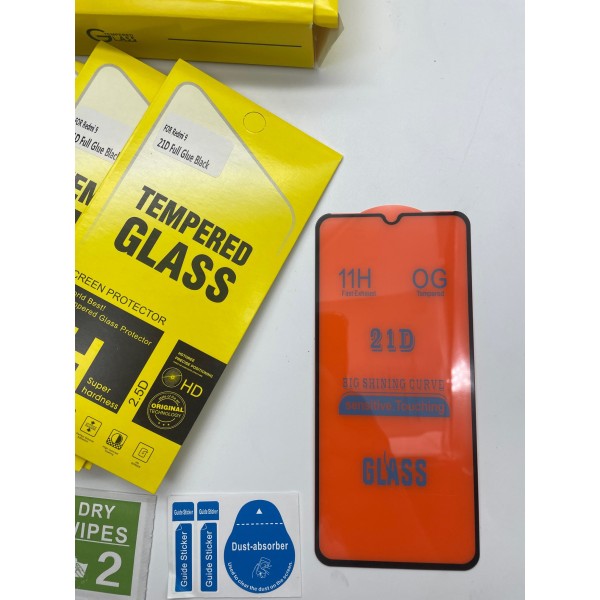 Cristal templado 21D REDMI 9 Xiaomi protector pantalla