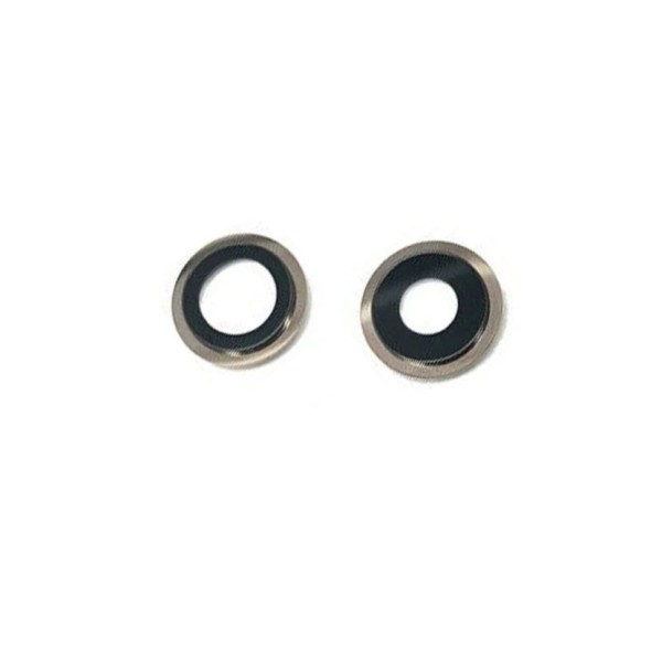 Lente de cámara iPhone 11, (2 piezas) cubierta de cámara color PLATA PREMIUM