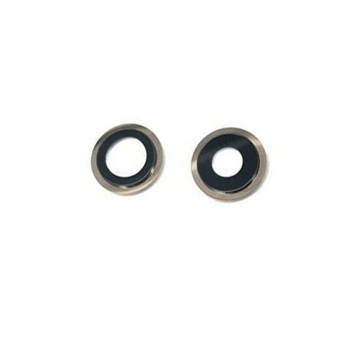 Lente de cámara iPhone 11, (2 piezas) cubierta de cámara color PLATA PREMIUM
