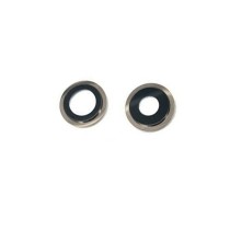 Lente de cámara iPhone 11, (2 piezas) cubierta de cámara color PLATA PREMIUM