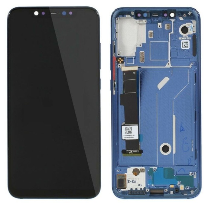 Pantalla con MARCO Xiaomi Mi8  mi 8 INCELL compatible AZUL (LCD/display + digitalizador/táctil)