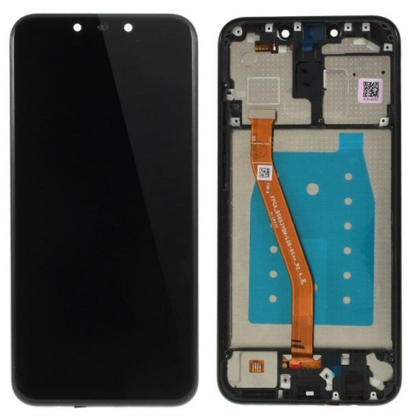 Pantalla con MARCO Huawei Mate 20 LITE NEGRO PREMIUM  SNE-LX1 SNE-LX2 SNE-LX3 (LCD/display + digitalizador/táctil)