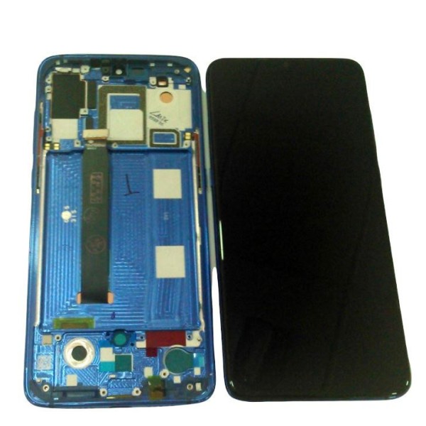 Pantalla con MARCO Xiaomi Mi9 OLED  AZUL (LCD/display + digitalizador/táctil) 