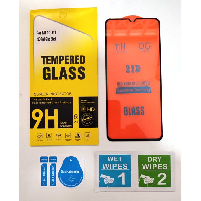 Cristal templado 3D 5D Xiaomi Mi 10 LITE protector pantalla 21D