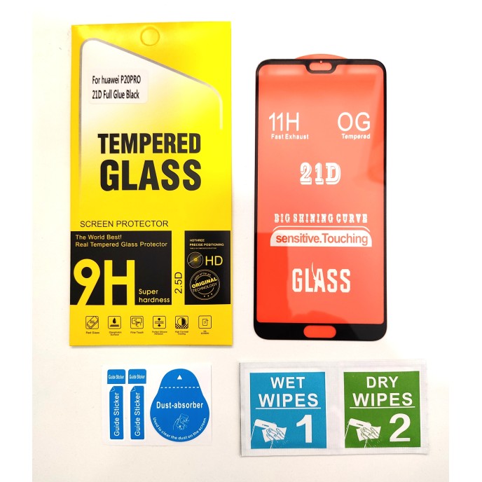 Cristal templado 3D 5D Huawei P20 PRO protector pantalla 21D