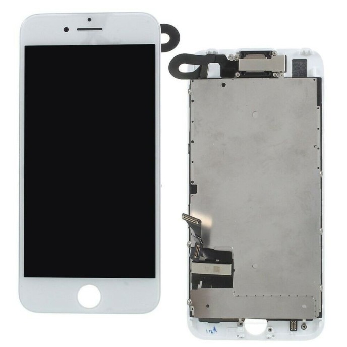Pantalla iPhone 7 FULL SET BLANCA (con componentes) (incluye Botón Home + Altavoz + Cámara frontal)  (LCD + táctil) 