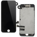 Pantalla iPhone 7 PLUS FULL SET NEGRA (con componentes) (incluye Botón Home + Altavoz + Cámara frontal)  (LCD + táctil) 