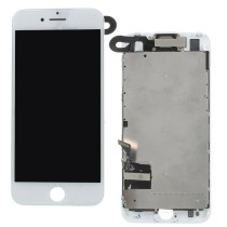 Pantalla iPhone 7 PLUS FULL SET BLANCA (con componentes) (incluye Botón Home + Altavoz + Cámara frontal)  (LCD + táctil) 