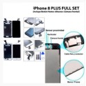 Pantalla iPhone 8 PLUS FULL SET NEGRA con componentes (incluye Botón Home + Altavoz + Cámara frontal)  (LCD + táctil) 