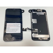 Pantalla iPhone 8 FULL SET NEGRA con componentes (incluye boton home + Altavoz + Cámara frontal)  (LCD + táctil) 