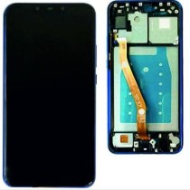 Pantalla con MARCO Huawei Mate 20 LITE AZUL PREMIUM  SNE-LX1 SNE-LX2 SNE-LX3 (LCD/display + digitalizador/táctil)