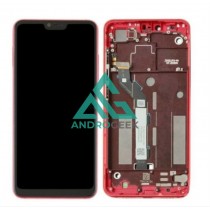 Pantalla con MARCO Xiaomi Mi8 LITE mi 8 lite ROJO calidad PREMIUM (LCD/display + digitalizador/táctil)