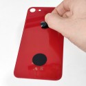 Tapa trasera iPhone 8 ROJA FACIL INSTALACION A1863 A1905 A1906 tapa bateria