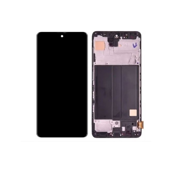 Pantalla OLED con MARCO Samsung Galaxy A51 A515 BIG GLASS (LCD/display + digitalizador/táctil) 
