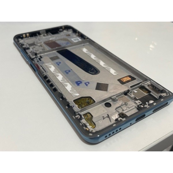 Pantalla Xiaomi POCO F3, Mi 11X PRO, Mi 11i  con MARCO AZUL TFT M2012K11AG (LCD/display + digitalizador/táctil)