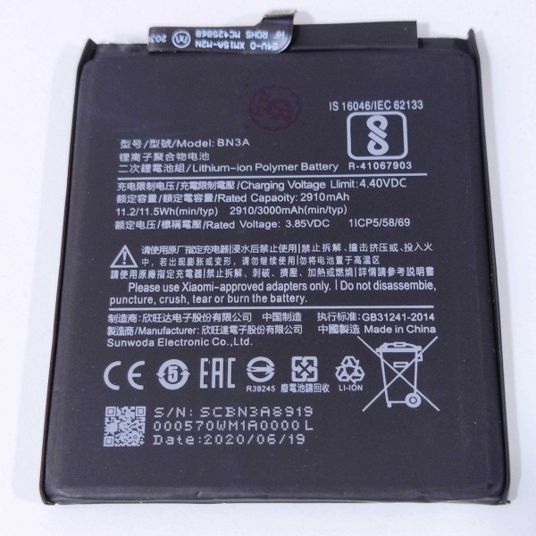 Batería BN3A Xiaomi Redmi GO 3000mha calidad PREMIUM
