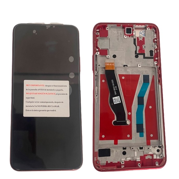 Pantalla con Marco Rojo Huawei Honor 9X HLK-AL00 HLK-TL00  PREMIUM (LCD/display + digitalizador/táctil)