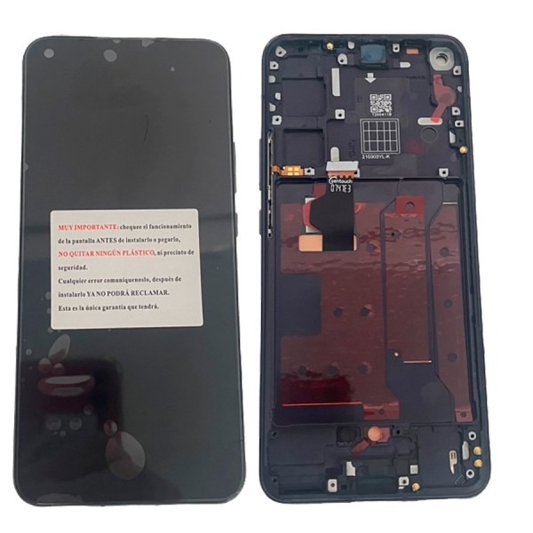 Pantalla con Marco Negro Huawei Honor 30 Nova 7  BMH-AN10  JEF-AN00 INCELL (LCD/display + digitalizador/táctil)