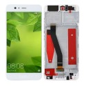 Pantalla con Marco Huawei P10 con huella dactilar BLANCO VTR-L09 PREMIUM (LCD/display + digitalizador/táctil)