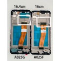 Pantalla con MARCO Samsung Galaxy A02s A025 SM-A025G calidad Service pack (LCD/display + digitalizador/táctil) 