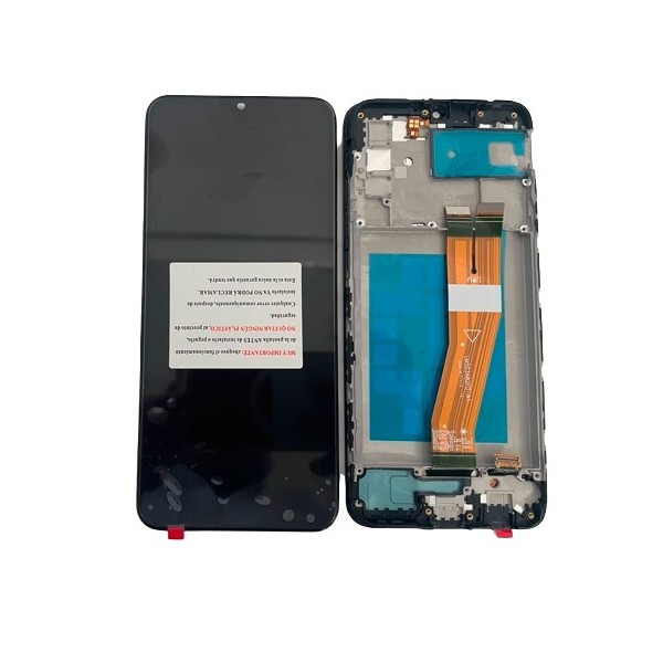 Pantalla con MARCO Samsung Galaxy A02s A025 SM-A025G calidad Service pack (LCD/display + digitalizador/táctil) 
