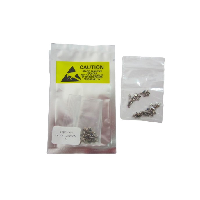 Set de Tornillos para iPhone 11 PRO MAX  blanco / plata