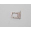 Soporte de Bandeja SIM para iPhone 13 DUAL SIM plata PREMIUM