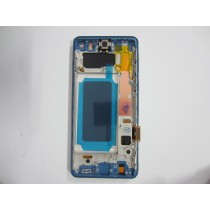 Pantalla con MARCO AZUL Samsung  S10 SM-G973F OLED 2  (LCD/display + digitalizador/táctil) 