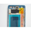 Pantalla con MARCO AZUL Samsung  S10 PLUS SM-G975F OLED 2  (LCD/display + digitalizador/táctil) 