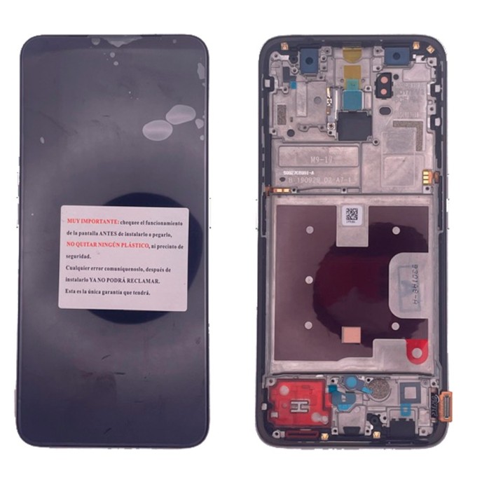 Pantalla Oppo Reno 2Z con MARCO PLATA calidad INCELL CPH1945 CPH1951 (LCD/display + digitalizador/táctil)