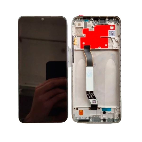 Pantalla con MARCO Xiaomi Redmi Note 8T  PLATA (LCD/display + digitalizador/táctil)