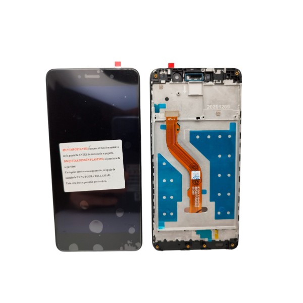 Pantalla Huawei Y7 2017 Y7 prime sin logo CON MARCO NEGRO (LCD/display + digitalizador/táctil) 