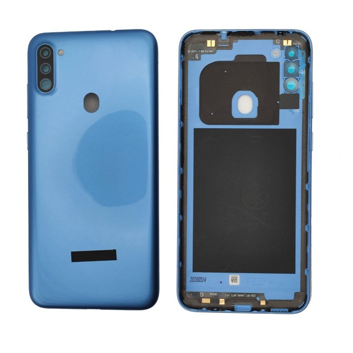 Tapa Trasera para Samsung Galaxy A11 A115 AZUL CON LENTE back cover