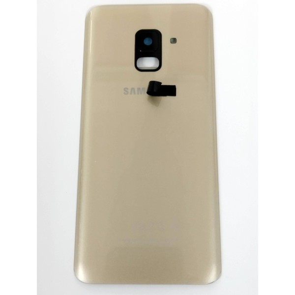 Tapa Trasera para Samsung Galaxy A8 2018 A530F DORADA CON LENTE back cover