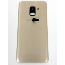 Tapa Trasera para Samsung Galaxy A8 2018 A530F DORADA CON LENTE back cover