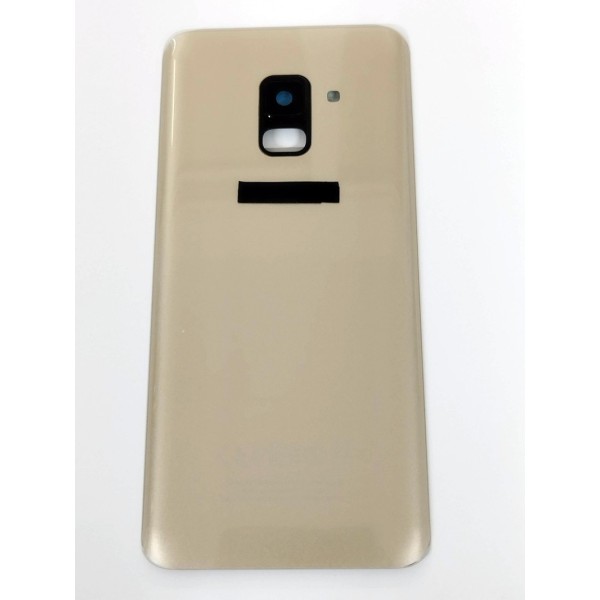 Tapa Trasera para Samsung Galaxy A8 2018 A530F DORADA CON LENTE back cover