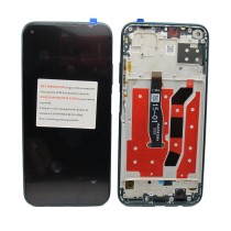 Pantalla Huawei P40 LITE Nova 6SE con MARCO AZUL calidad PREMIUM JNY-LX1 (LCD/display + digitalizador/táctil)