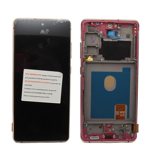Pantalla Samsung S20 FE 4G SM-G780 S20 FE 5G SM-G781 con MARCO NARANJA INCELL (LCD/display + digitalizador/táctil)
