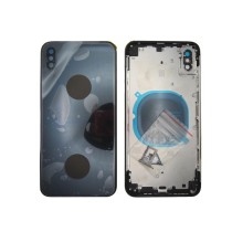 Tapa chasis iPhone XS MAX NEGRO Carcasa Central y Tapa Trasera