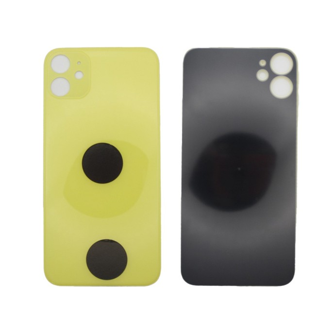 Tapa trasera iPhone 11 AMARILLA FACIL INSTALACION A2111 A2221 A2223 tapa bateria