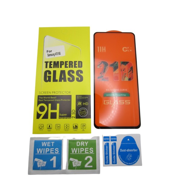 Cristal templado 3D 5D Samsung Galaxy A73 5G protector pantalla 21D