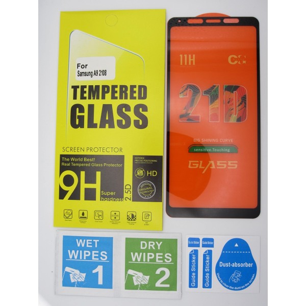 Cristal templado 3D 5D Samsung A9 2108 protector pantalla 21D