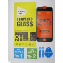 Cristal templado 3D 5D iPhone 6G Negro protector pantalla 21D