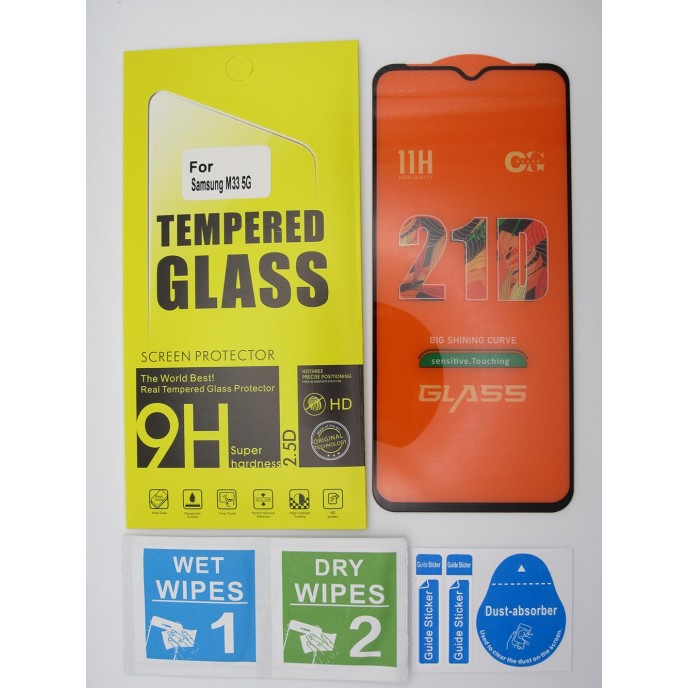 Cristal templado 3D 5D Samsung  M33 5G protector pantalla 21D