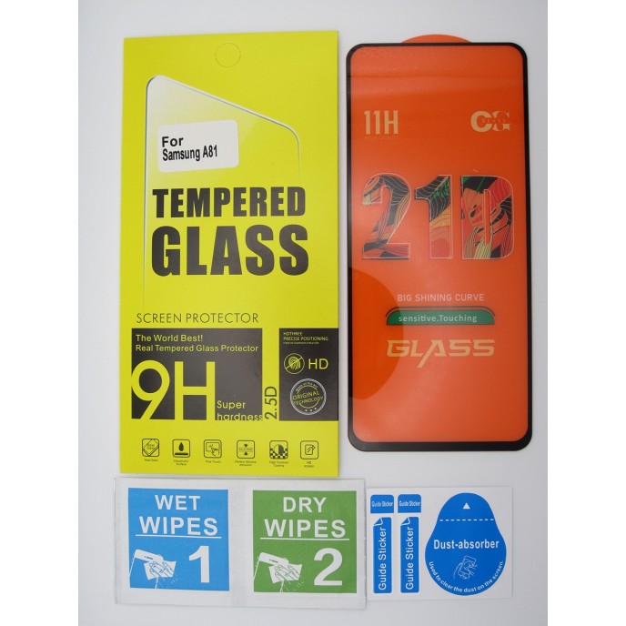 Cristal templado 3D 5D Samsung A81 protector pantalla 21D