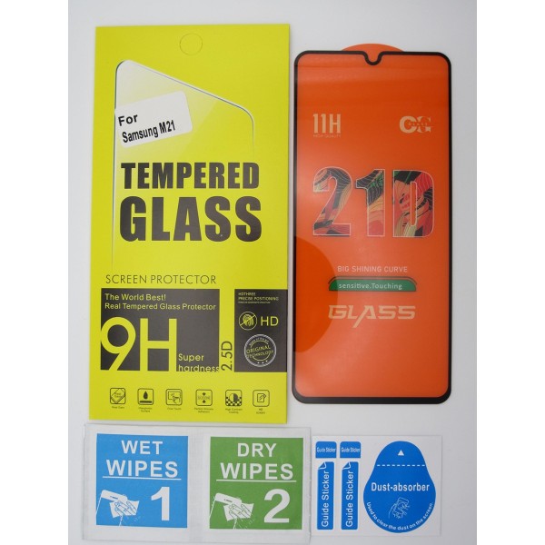 Cristal templado 3D 5D Samsung Galaxy M21 protector pantalla 21D