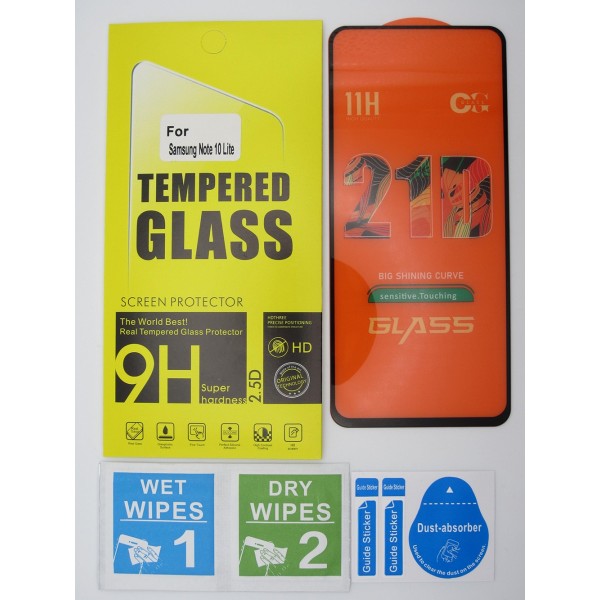 Cristal templado 3D 5D Samsung Galaxy Note 10 Lite protector pantalla 21D