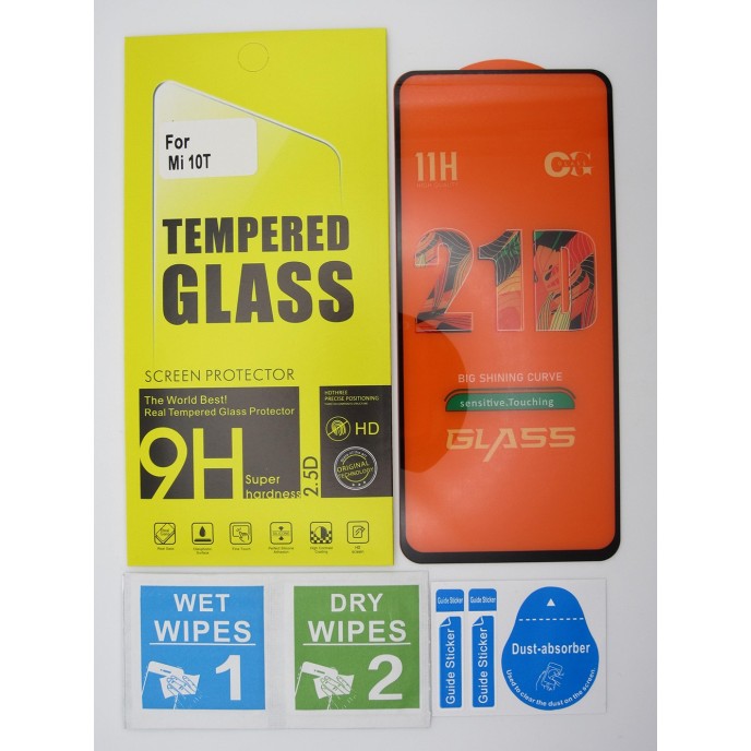 Cristal templado 3D 5D Xiaomi Mi 10T  Xiaomi Mi10T protector pantalla 21D 