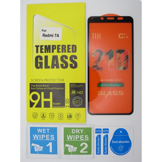 Cristal templado 3D 5D Xiaomi Redmi 7A protector pantalla 21D